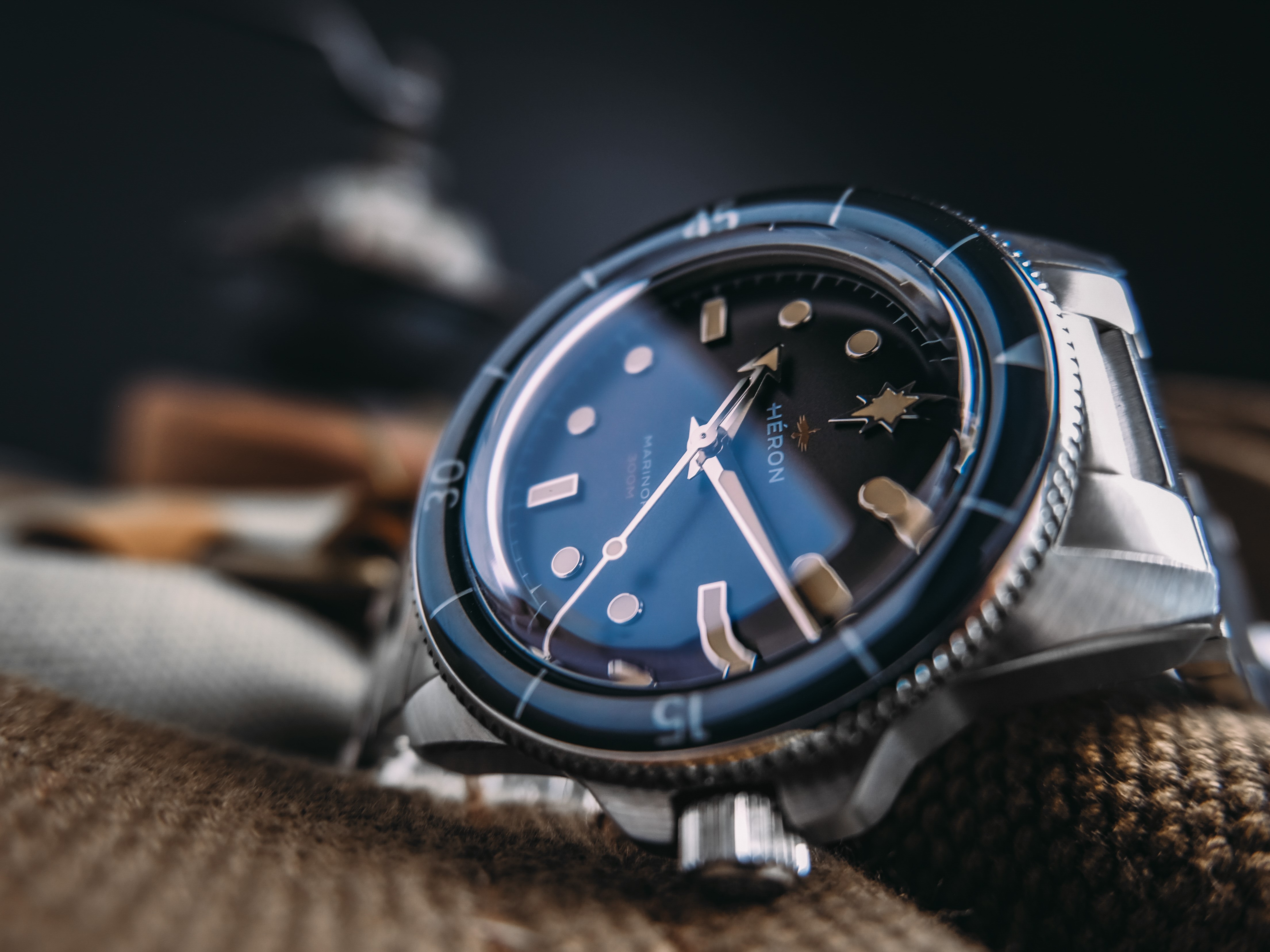 HERON MARINOR ATLANTIC BLUE マイクロブランドウォッチ Marinor